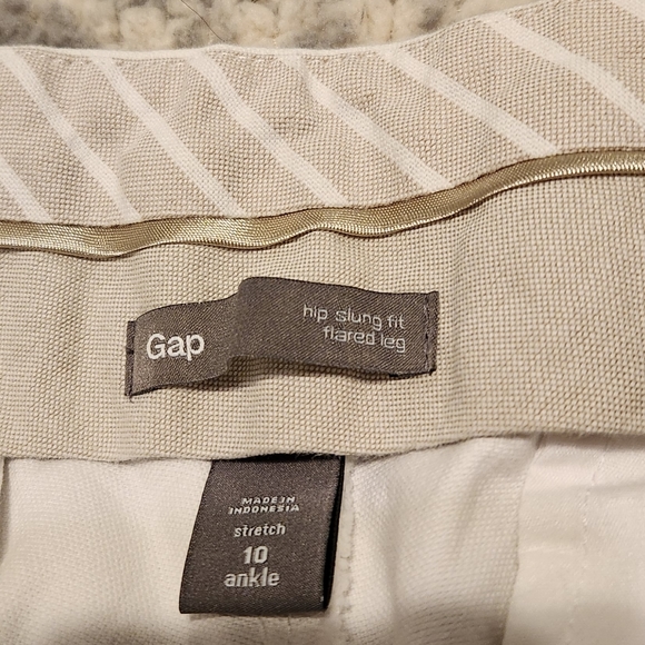 Retro GAP hiphugger wide leg white denim pants sz 10 - Picture 11 of 11